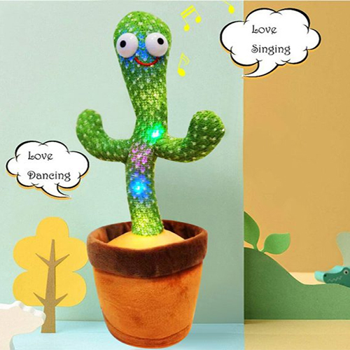 Dancing talking Cactus Plush Toy (Rechargeable)
