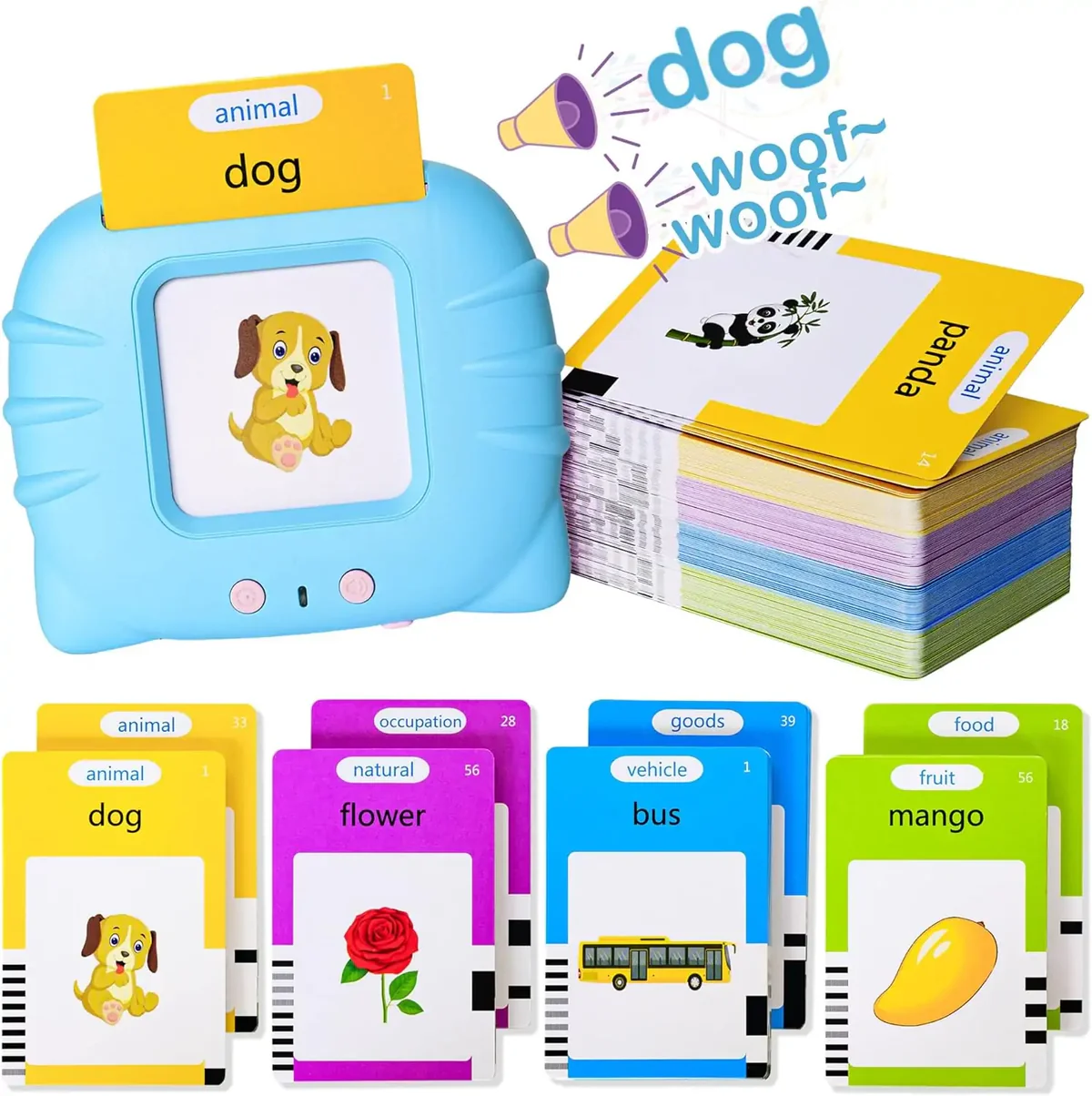 Rechargeable Educational Flash Cards Game For Kids