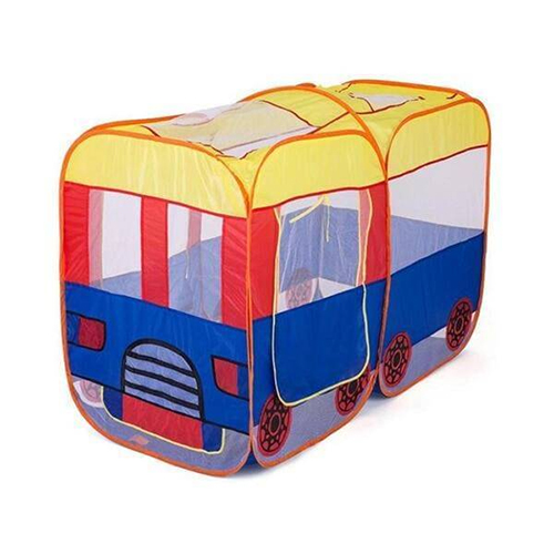 Pop-up Bus Play Tent House For Kids With 50 Soft Balls