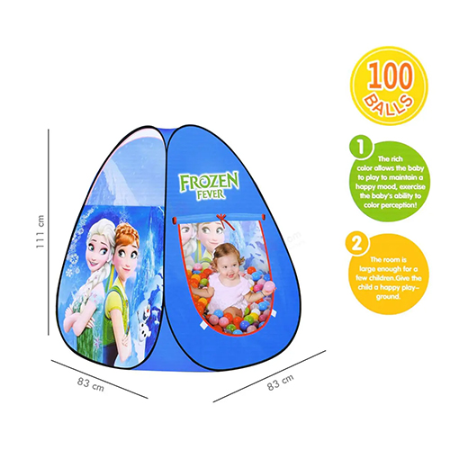 Frozen Kids Play Tent House With 50 Balls
