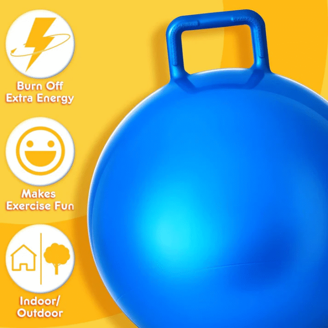 Children's Bouncing Hopping Ball (Free Air Pump) - Image 3