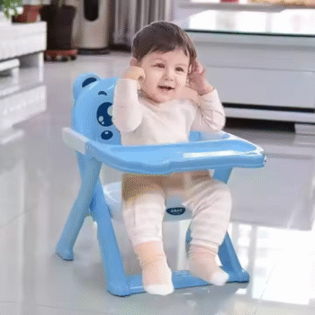 Adjustable Baby High Chair with Dining Table – High Leg Feeding Chair for Babies & Toddlers with Safety Belt | Comfortable & Foldable Design