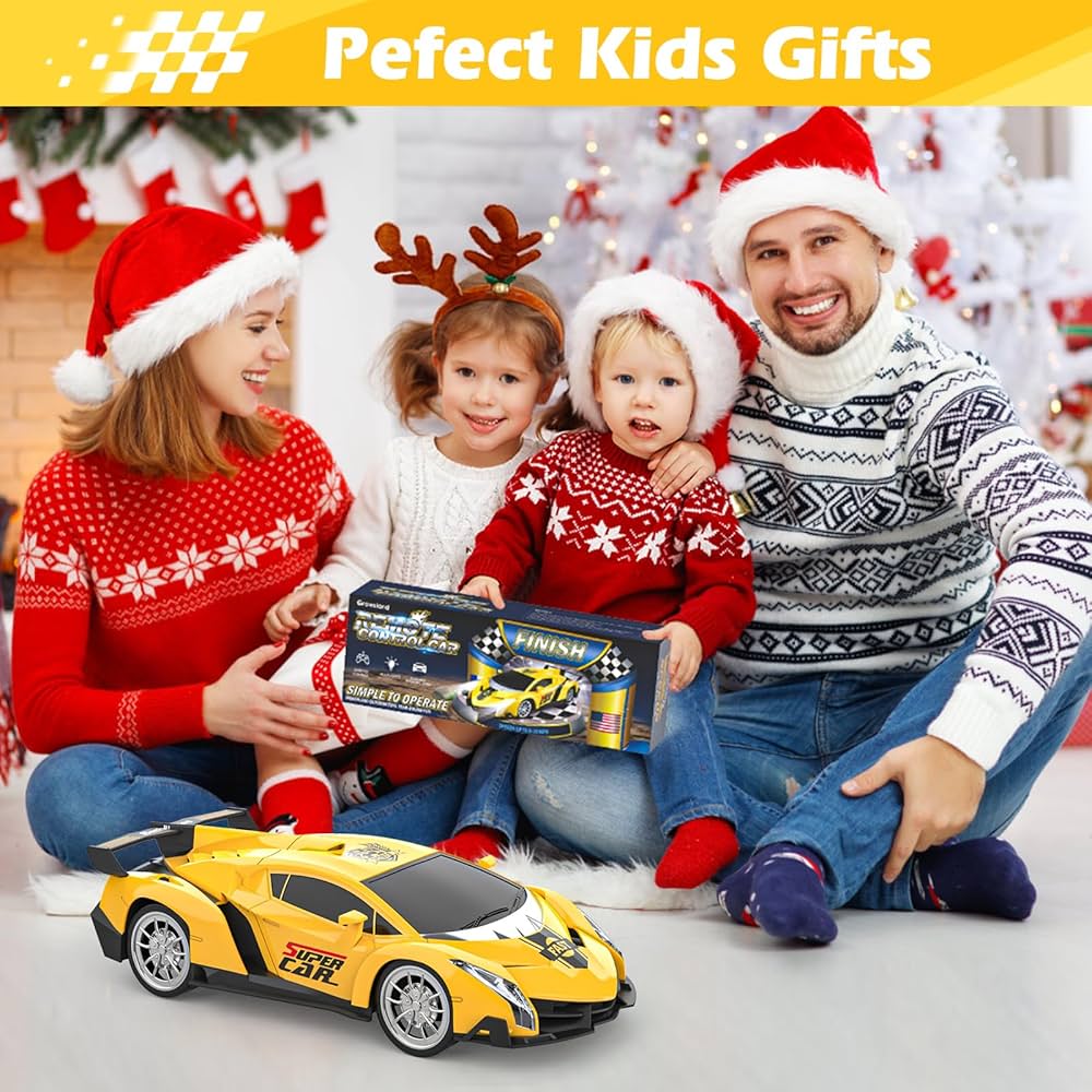 Father and son customizing an RC car together at home